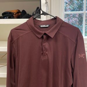 Arcteryx long sleeve polo